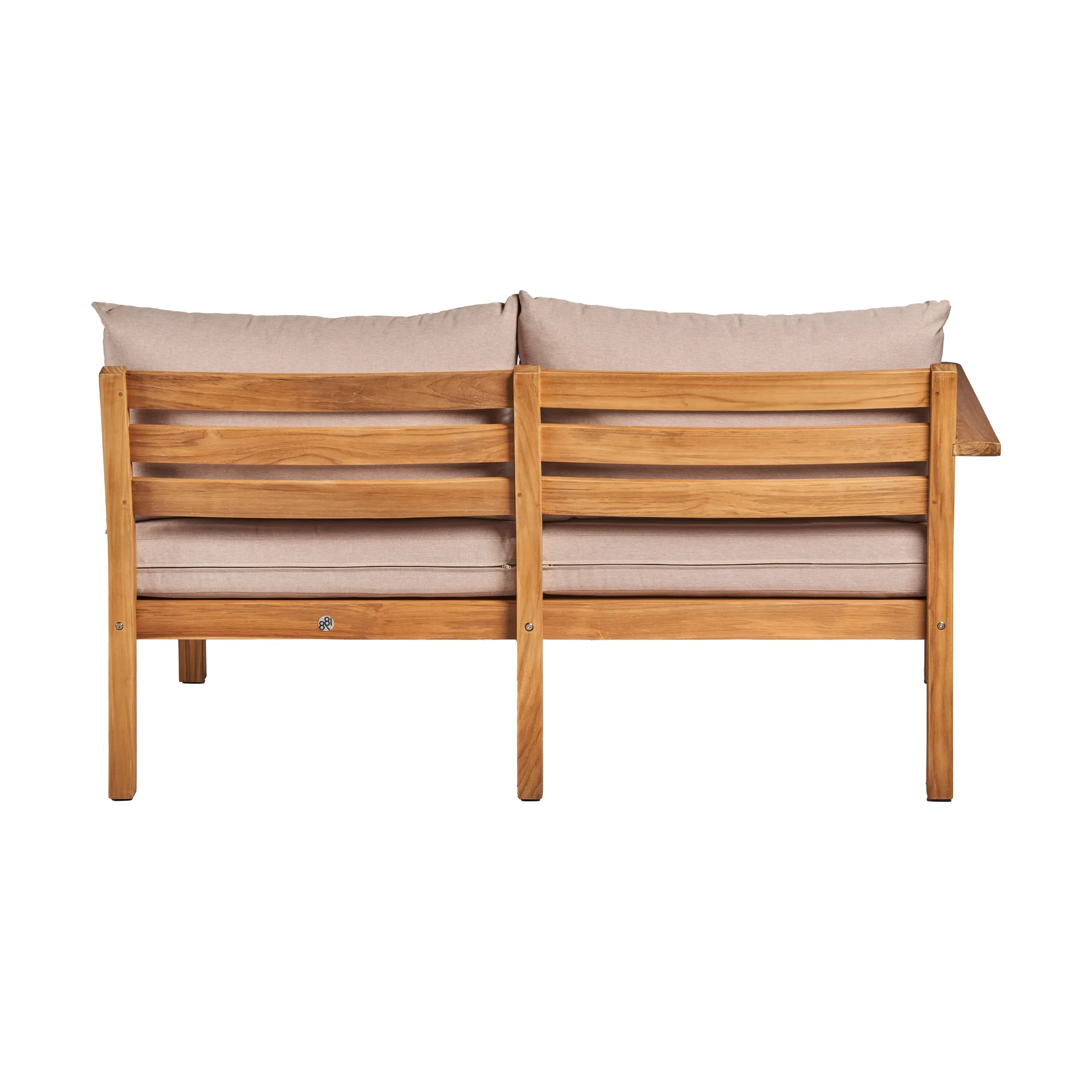 Divano modulare Stockaryd a 2 posti destra in teak/beige,  1898