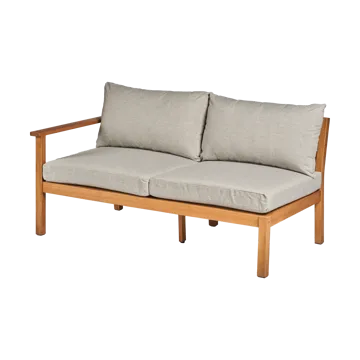 Divano modulare Stockaryd a 2 posti destra in teak/grigio chiaro - 1898