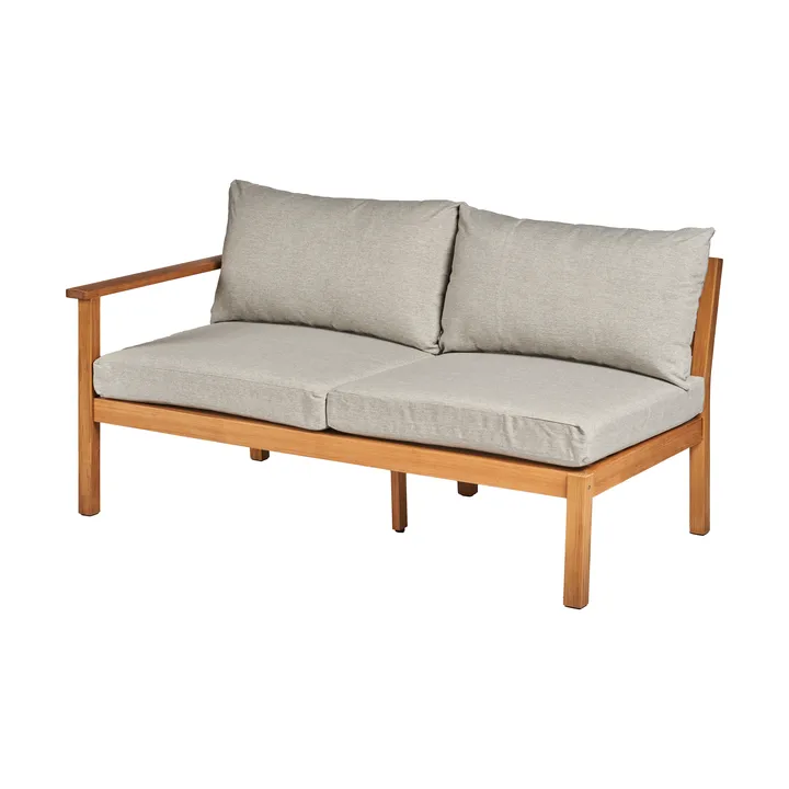 Divano modulare Stockaryd a 2 posti destra in teak/grigio chiaro - 1898