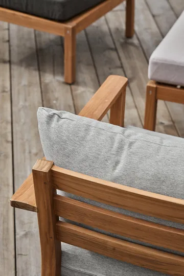 Divano modulare Stockaryd a 2 posti destra in teak/grigio chiaro - 1898