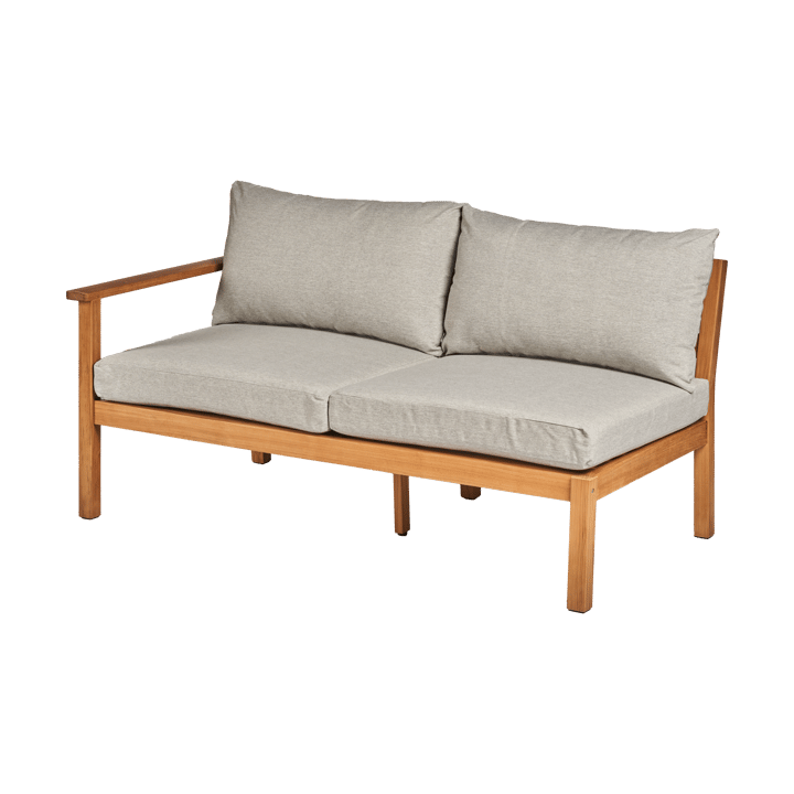 Divano modulare Stockaryd a 2 posti destra in teak/grigio chiaro - undefined - 1898