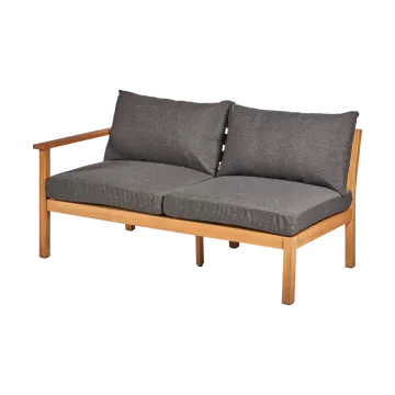 Divano modulare Stockaryd a 2 posti destra in teak/grigio scuro - 1898