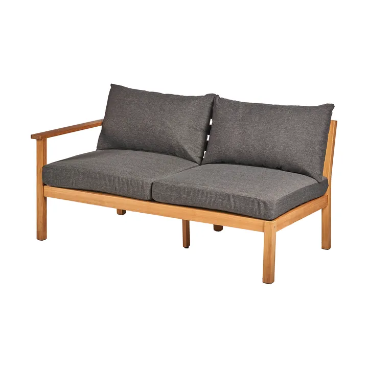 Divano modulare Stockaryd a 2 posti destra in teak/grigio scuro - 1898