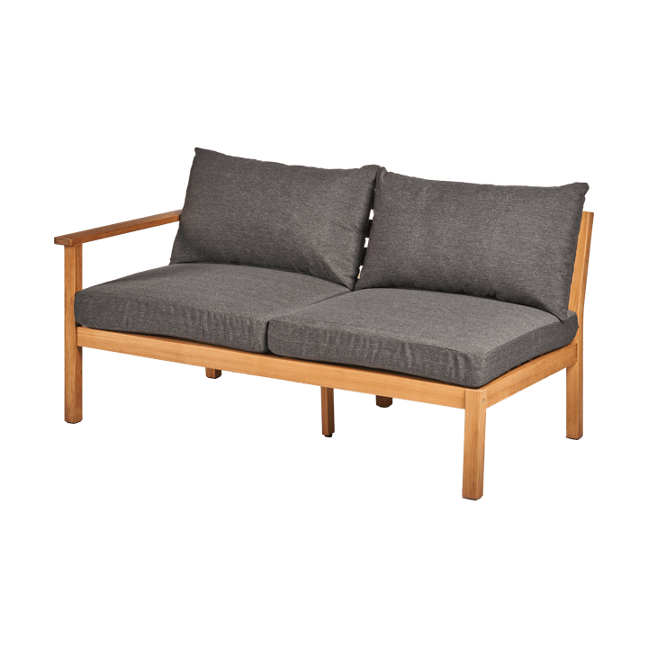 Divano modulare Stockaryd a 2 posti destra in teak/grigio scuro - undefined - 1898