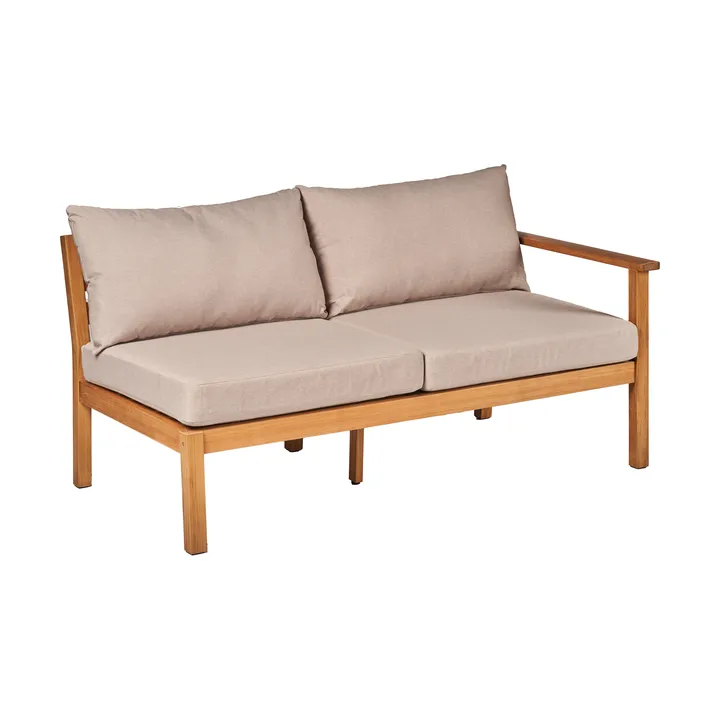 Divano modulare Stockaryd a 2 posti sinistra in teak/beige - 1898