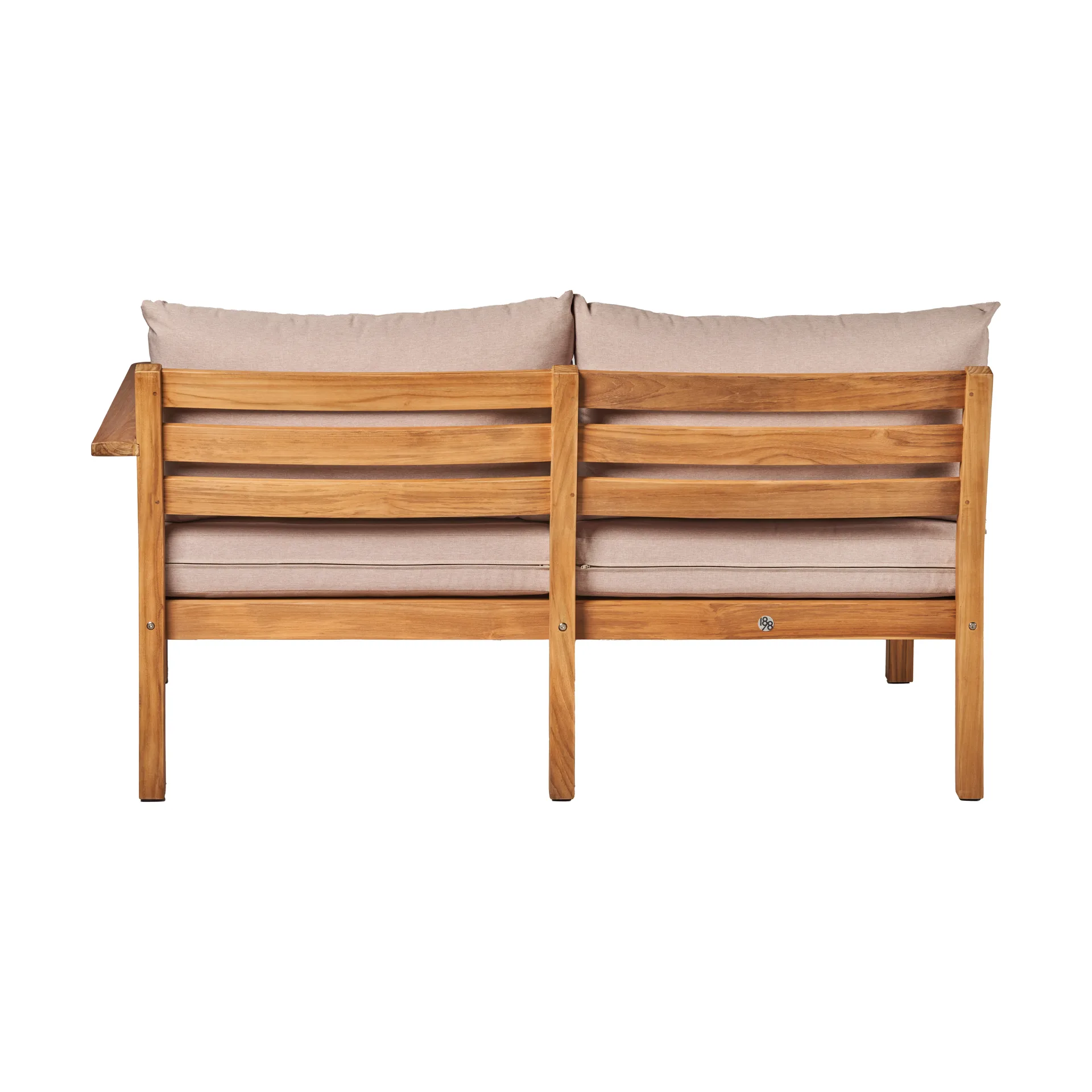 Divano modulare Stockaryd a 2 posti sinistra in teak/beige,  1898