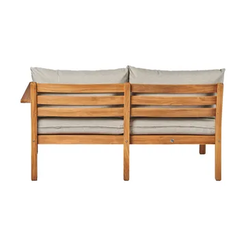 Divano modulare Stockaryd a 2 posti sinistra in teak/grigio chiaro - 1898