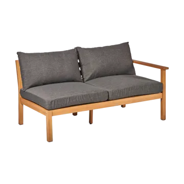 Divano modulare Stockaryd a 2 posti sinistra in teak/grigio scuro - 1898