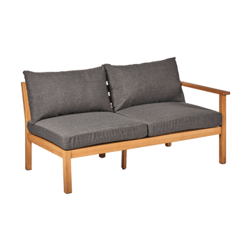 Divano modulare Stockaryd a 2 posti sinistra in teak/grigio scuro - undefined - 1898