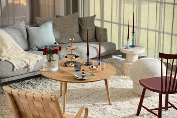 Divano Sjövik - Bern Beige 0341-rovere oliato bianco, 3 sedute - 1898