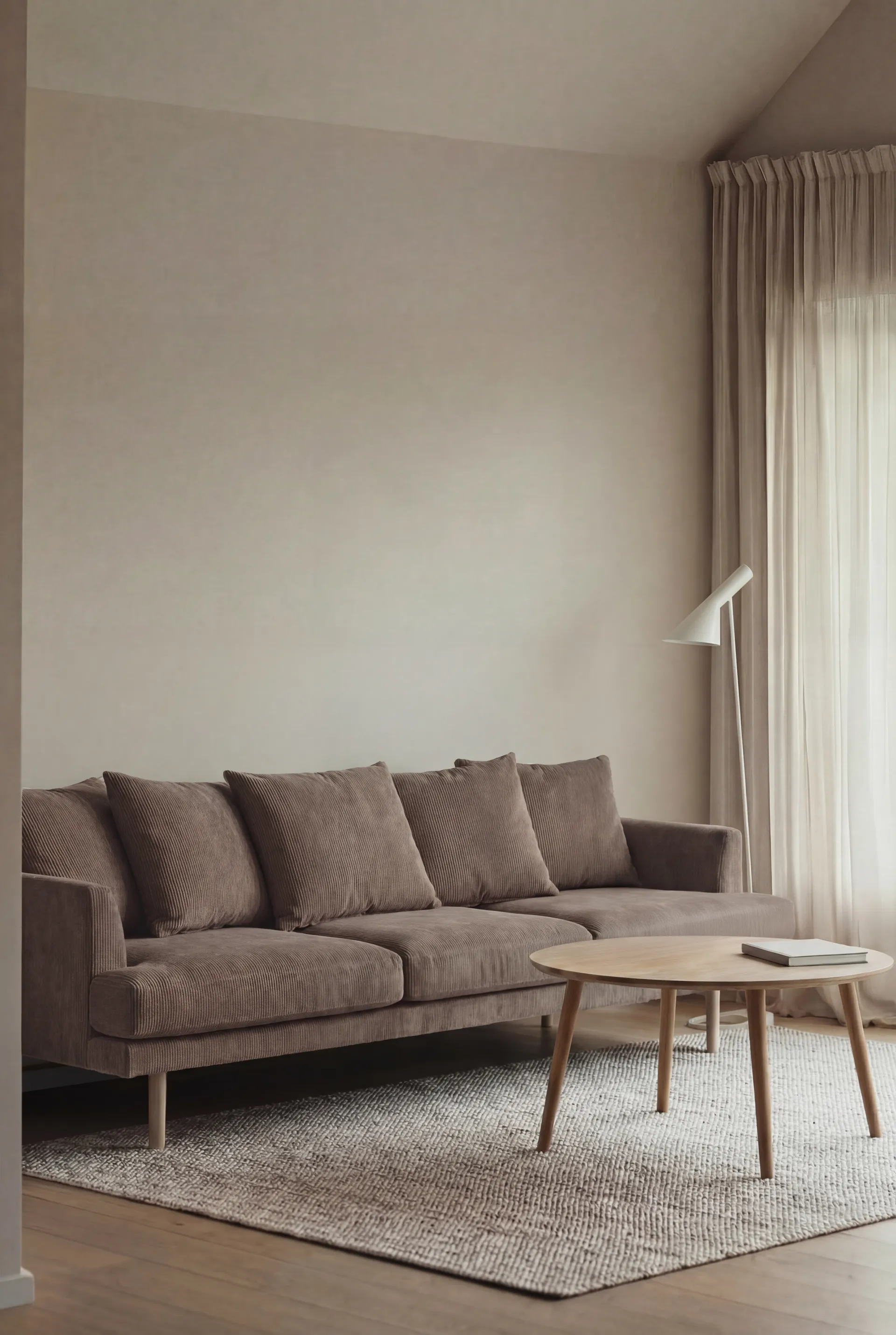 Divano Sjövik, Jump Brown 1955-rovere oliato bianco, 3,5 sedute 1898