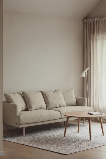 Divano Sjövik - Luiza Beige 3981-rovere oliato bianco, 3 sedute - 1898