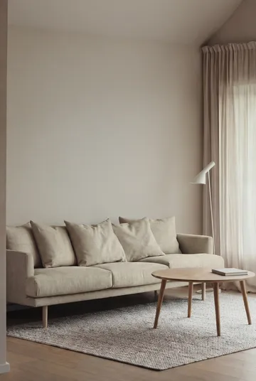 Divano Sjövik - Luiza Beige 3981-rovere oliato bianco, 3,5 sedute - 1898