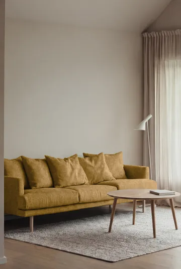 Divano Sjövik - Luiza Mustard 3972-rovere oliato bianco, 3,5 sedute - 1898