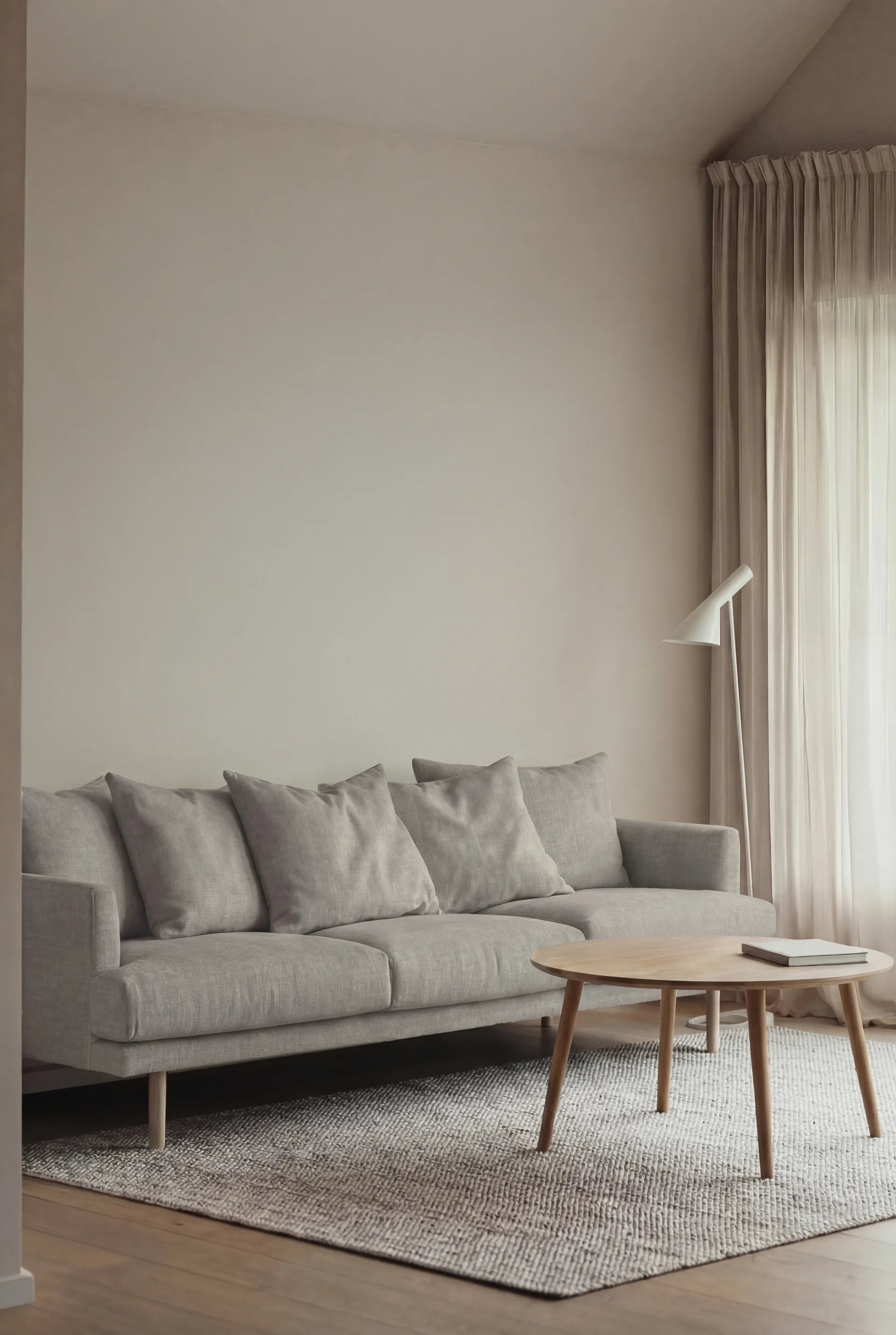 Divano Sjövik, Same Grey 6673-rovere oliato bianco, 3,5 sedute 1898