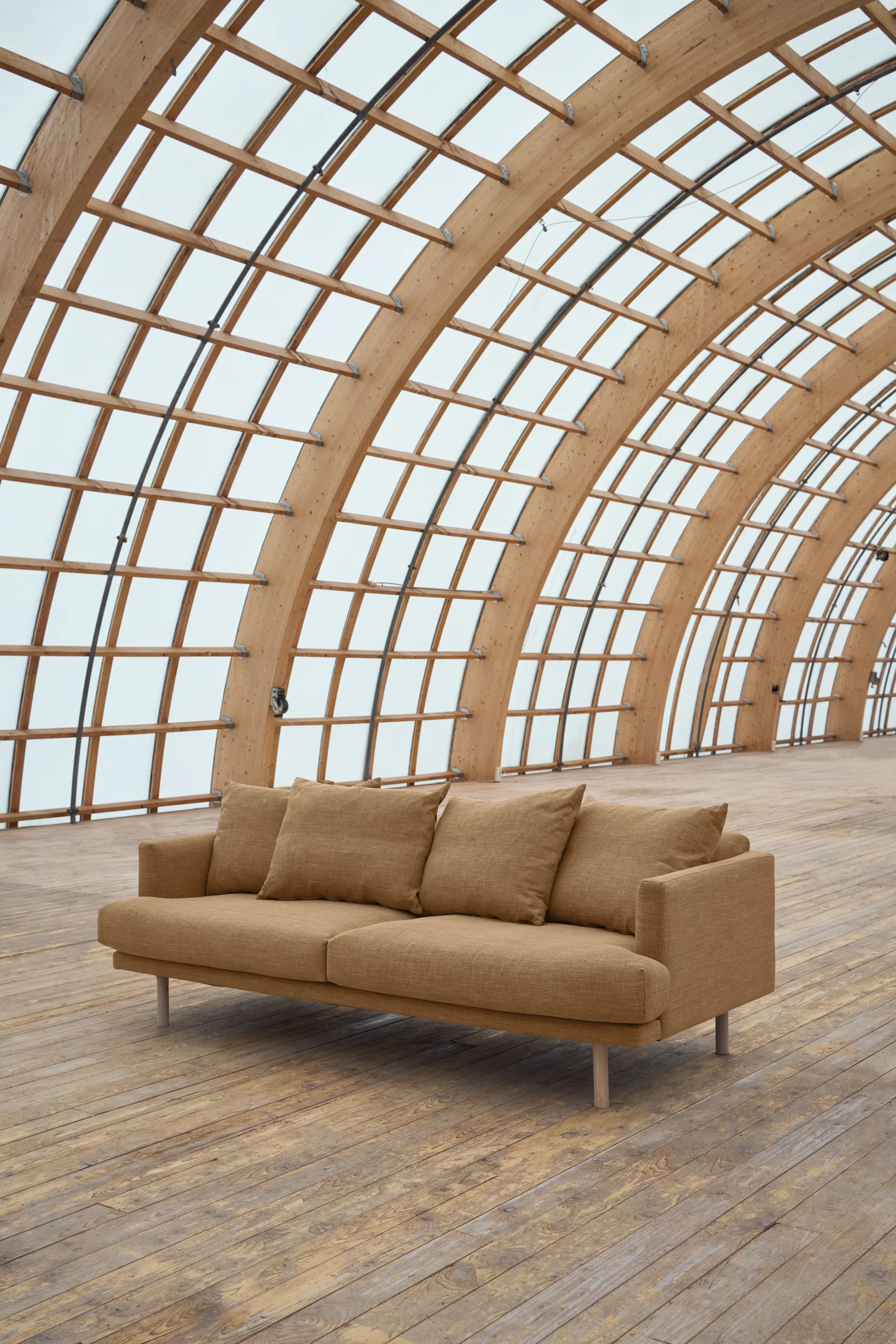 Divano Sjövik, Same Ochre 6676-rovere oliato bianco, 3 sedute 1898