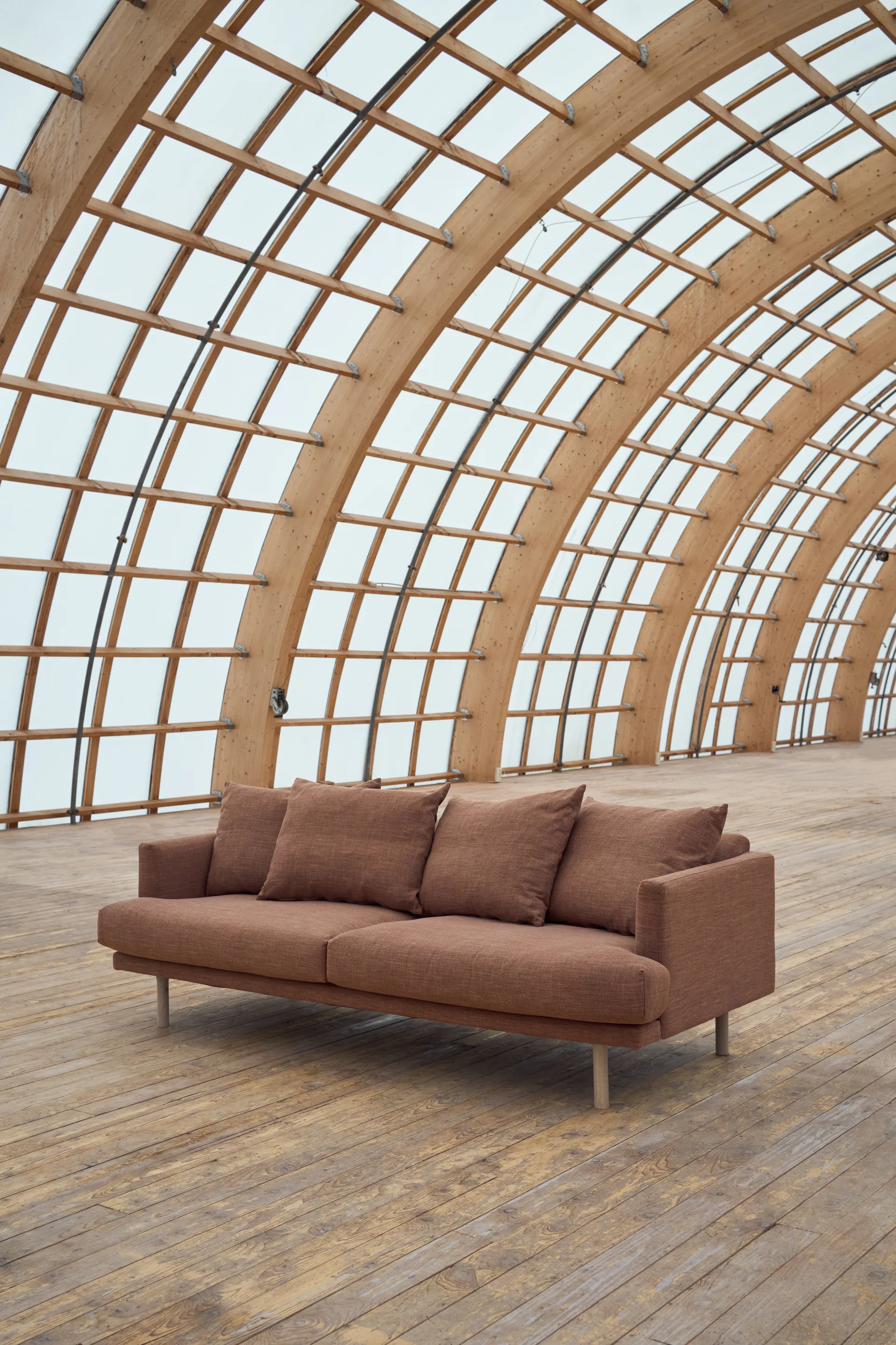 Divano Sjövik, Same Rust 6675-rovere oliato bianco, 3 sedute 1898