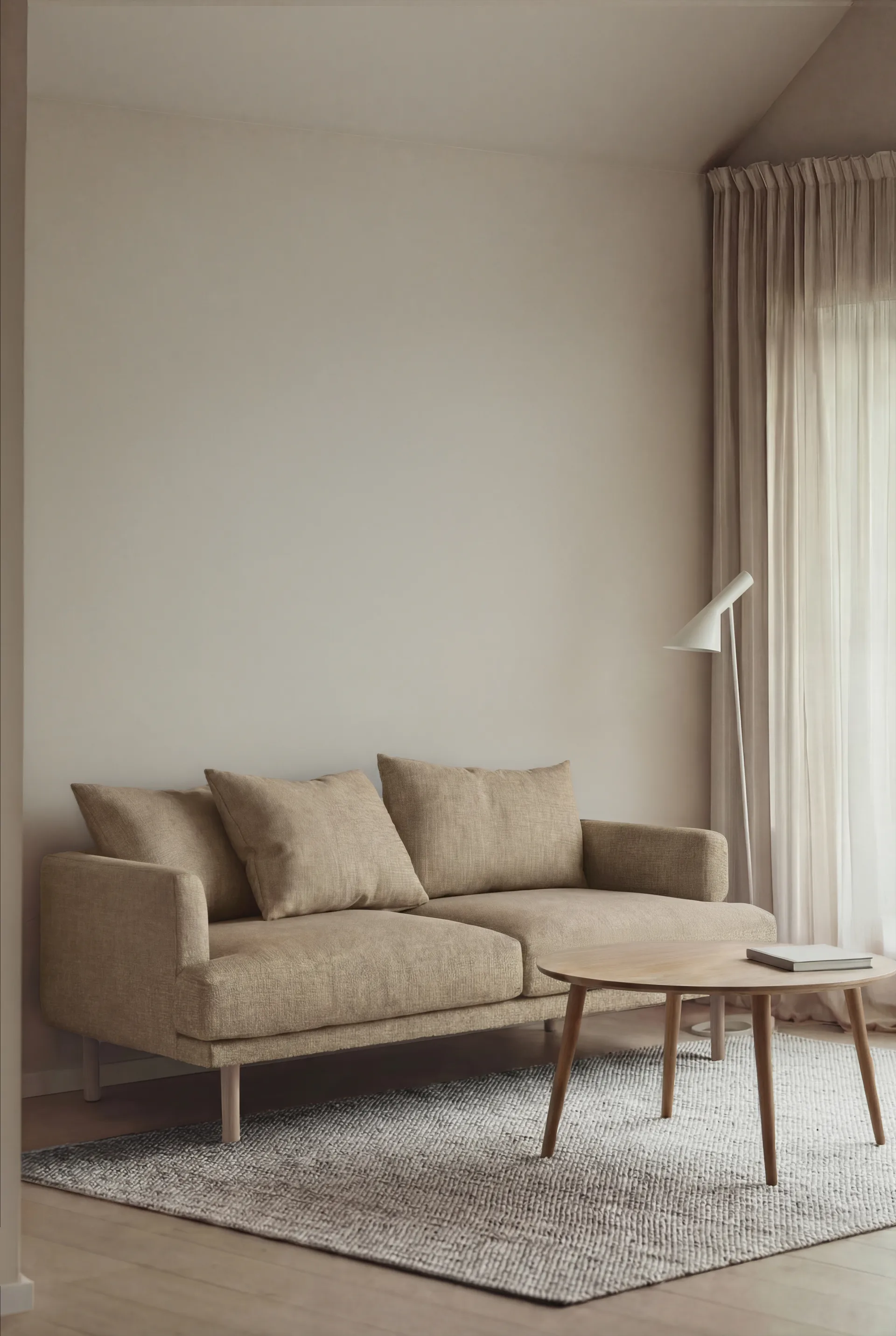 Divano Sjövik, Same Sand 6672-rovere oliato bianco, 2,5 sedute 1898