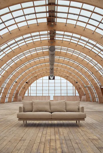 Divano Sjövik - Same Sand 6672-rovere oliato bianco, 3 sedute - 1898