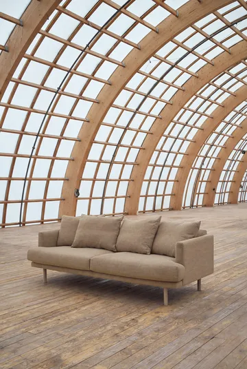 Divano Sjövik - Same Sand 6672-rovere oliato bianco, 3 sedute - 1898