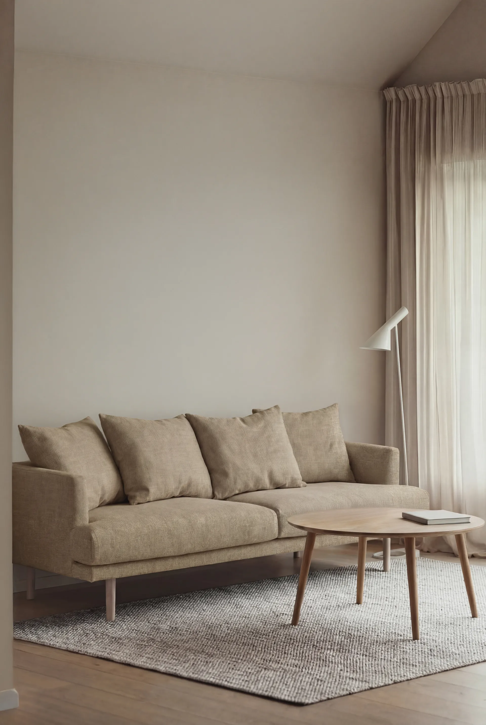 Divano Sjövik, Same Sand 6672-rovere oliato bianco, 3 sedute 1898