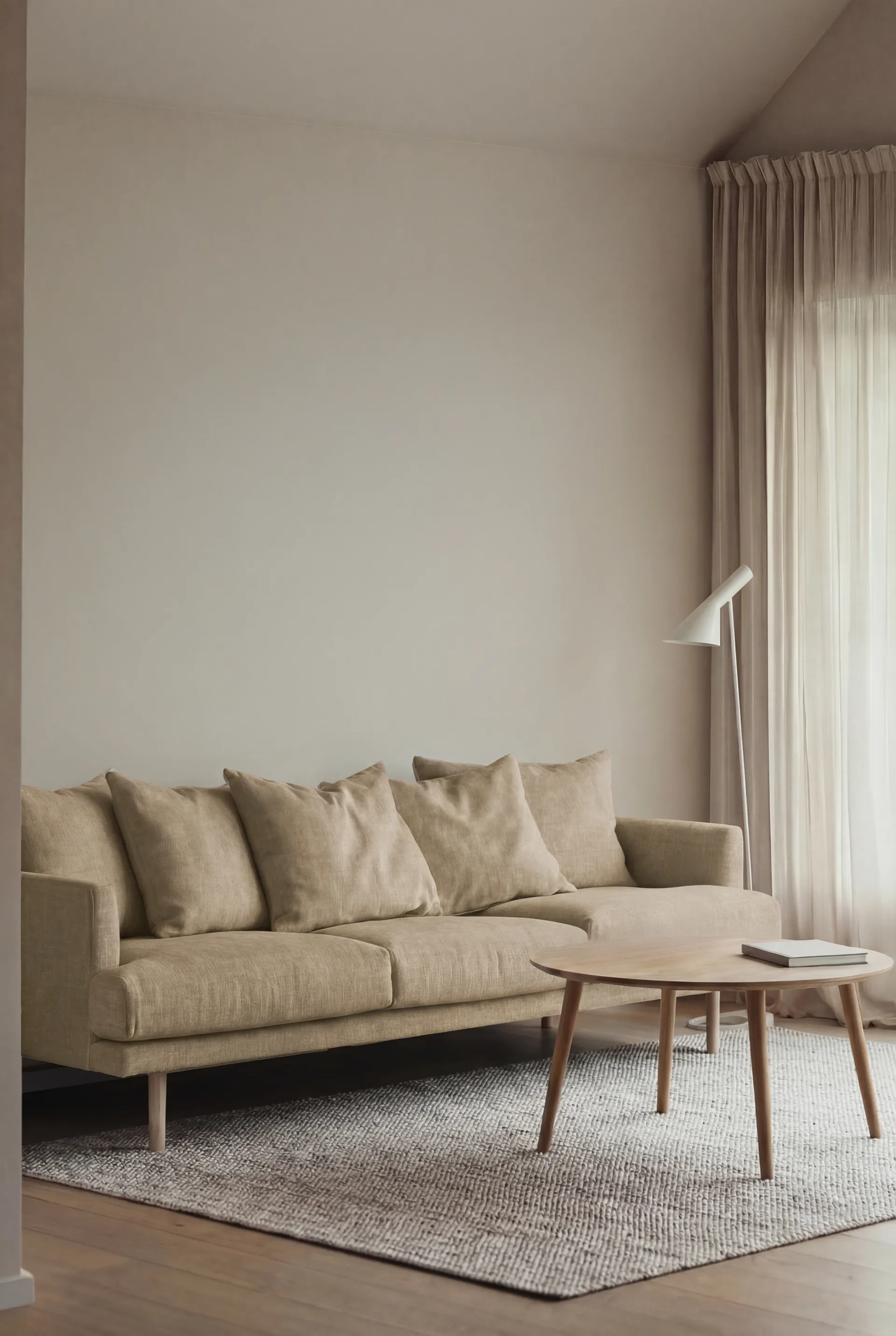 Divano Sjövik, Same Sand 6672-rovere oliato bianco, 3,5 sedute 1898