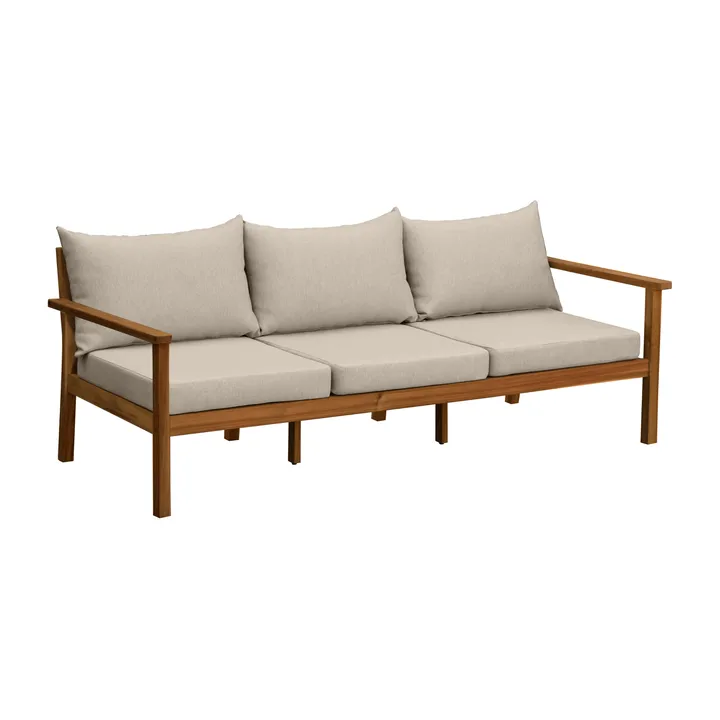 Divano Stockaryd a 3 posti in teak/beige - 1898