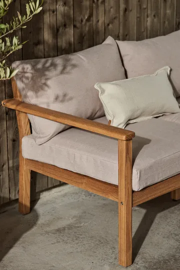 Divano Stockaryd a 3 posti in teak/beige - 1898