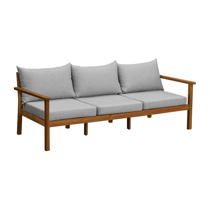 Divano Stockaryd a 3 posti in teak/grigio chiaro - 1898