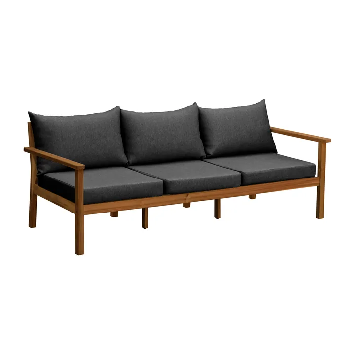 Divano Stockaryd a 3 posti in teak/grigio scuro - 1898