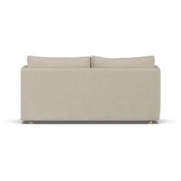 Linnevik divano - Bern beige 0341-rovere oliato bianco, 2 sedute, con gonna - 1898