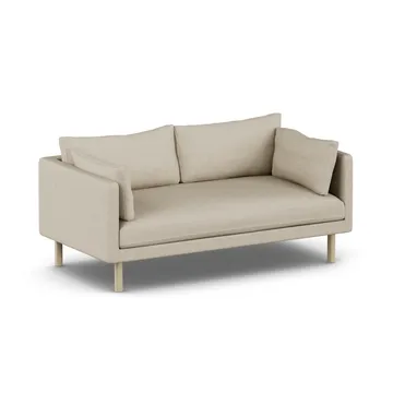 Linnevik divano - Bern Beige 0341-rovere oliato bianco, 2 sedute, senza gonna - 1898