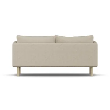 Linnevik divano - Bern Beige 0341-rovere oliato bianco, 2 sedute, senza gonna - 1898