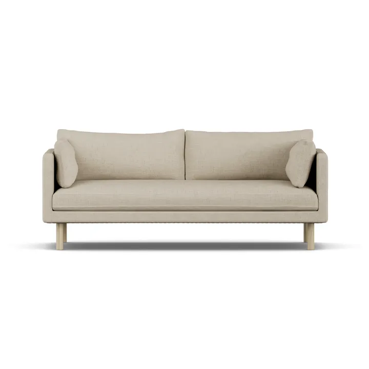 Linnevik divano - Bern Beige 0341-rovere oliato bianco, 3 sedute - 1898