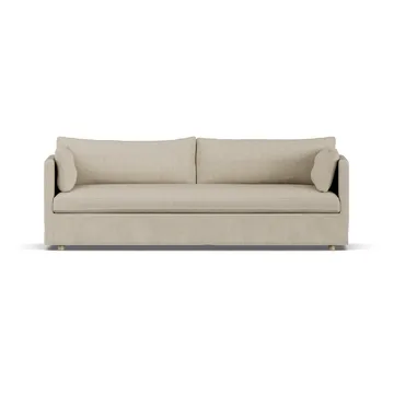 Linnevik divano - Bern beige 0341-rovere oliato bianco, 4 sedute, con gonna - 1898