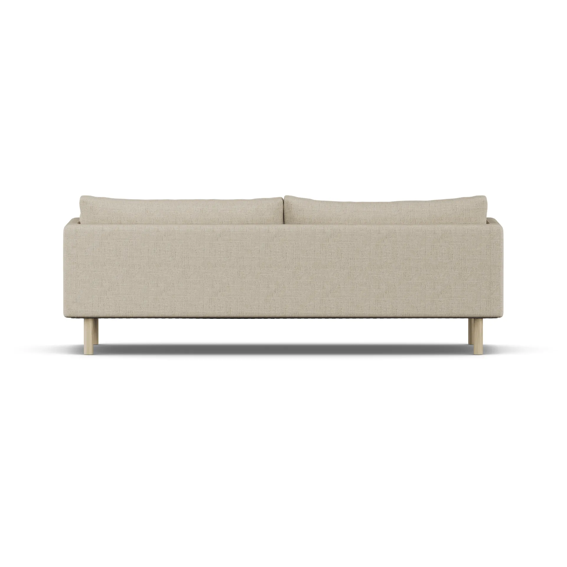Linnevik divano, Bern Beige 0341-rovere oliato bianco, 4 sedute, senza gonna 1898