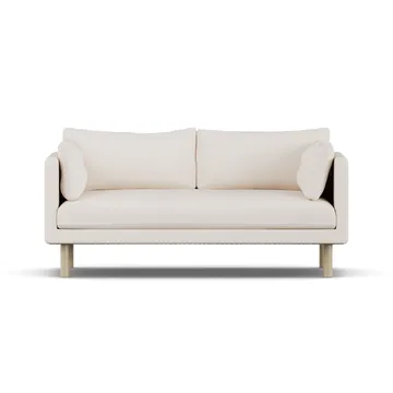 Linnevik divano - Caleido Beige 9600-rovere oliato bianco, 2 sedute, senza gonna - 1898