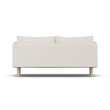 Linnevik divano - Caleido Beige 9600-rovere oliato bianco, 2 sedute, senza gonna - 1898