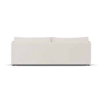 Linnevik divano - Caleido beige 9600-rovere oliato bianco, 4 sedute, con gonna - 1898