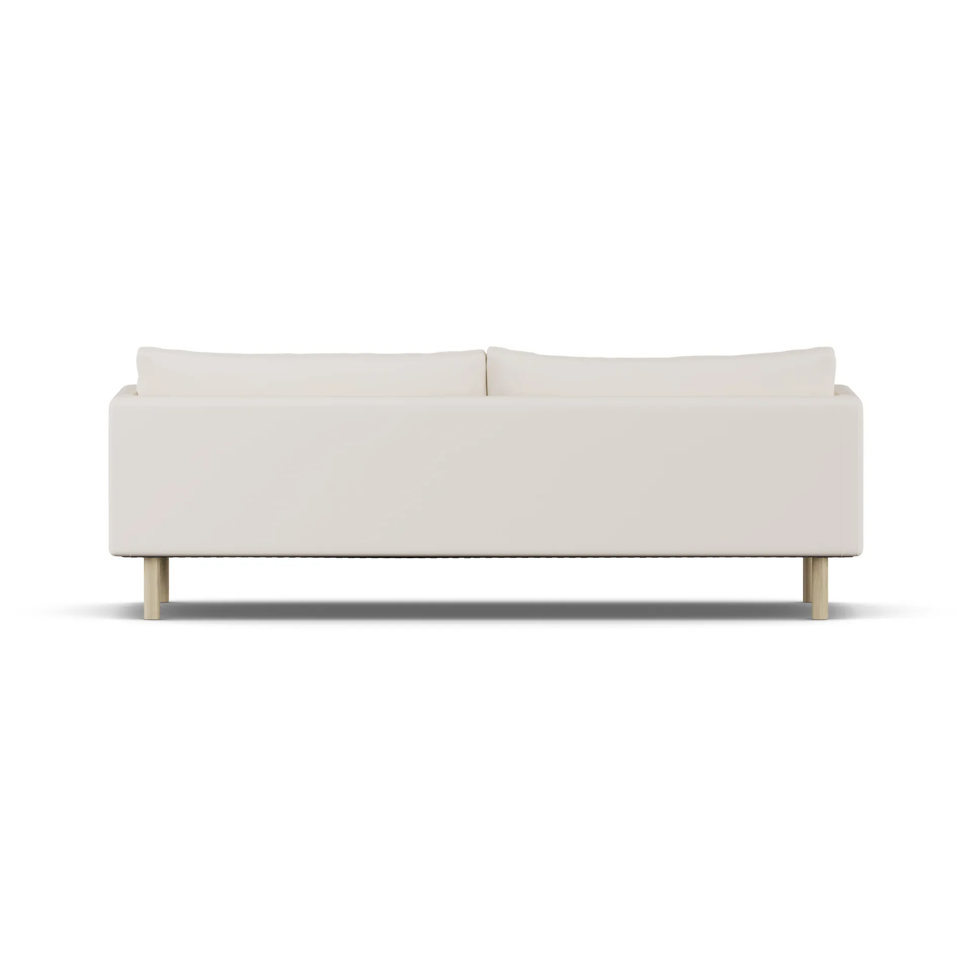 Linnevik divano, Caleido Beige 9600-rovere oliato bianco, 4 sedute, senza gonna 1898