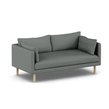 Linnevik divano - Caleido Grey 1240-rovere oliato bianco, 2 sedute, senza gonna - 1898