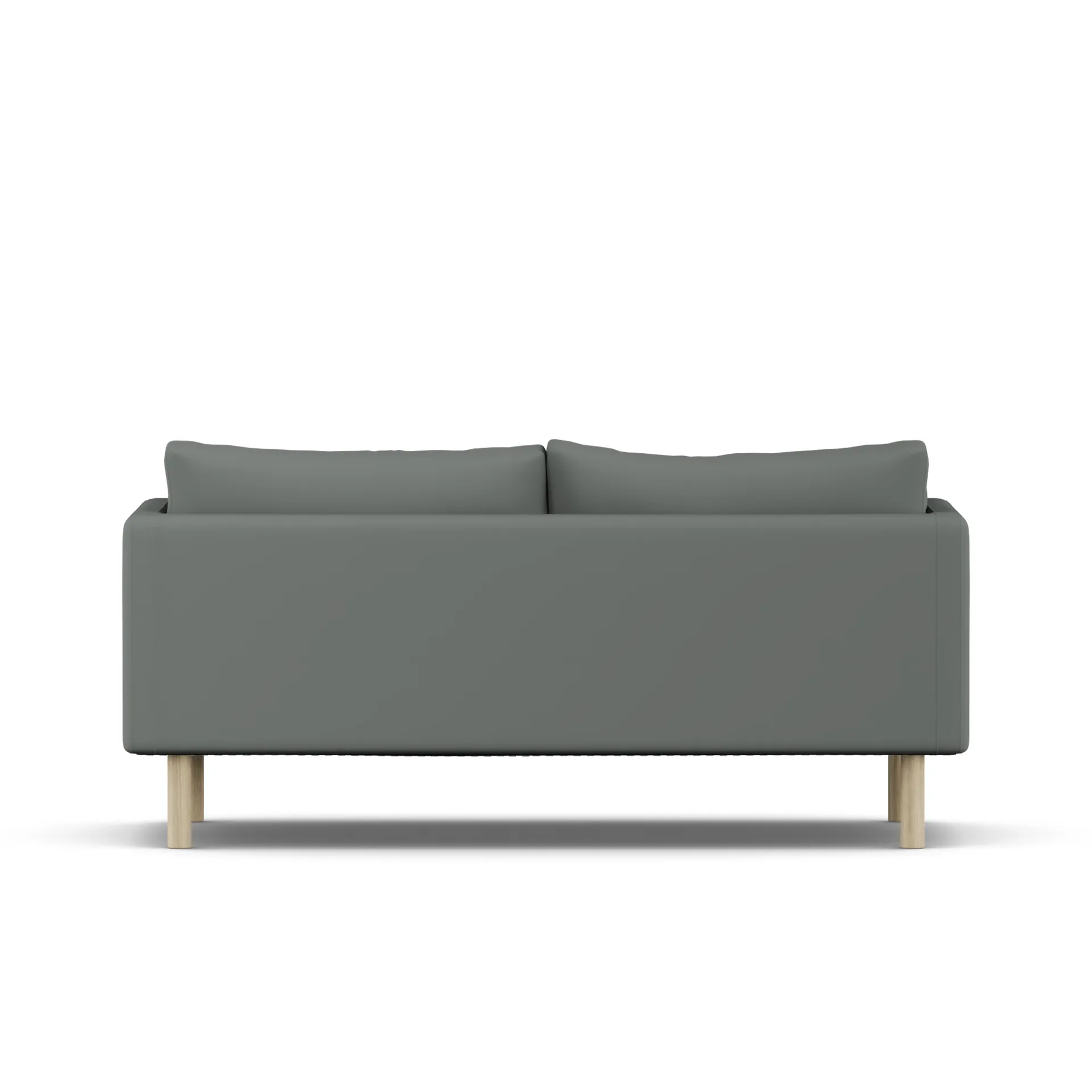 Linnevik divano, Caleido Grey 1240-rovere oliato bianco, 2 sedute, senza gonna 1898