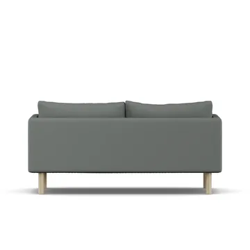 Linnevik divano - Caleido Grey 1240-rovere oliato bianco, 2 sedute, senza gonna - 1898