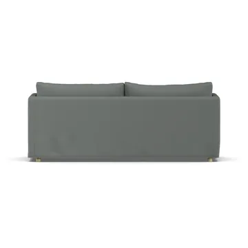 Linnevik divano - Caleido Grey 1240-rovere oliato bianco, 3 sedute, con gonna - 1898