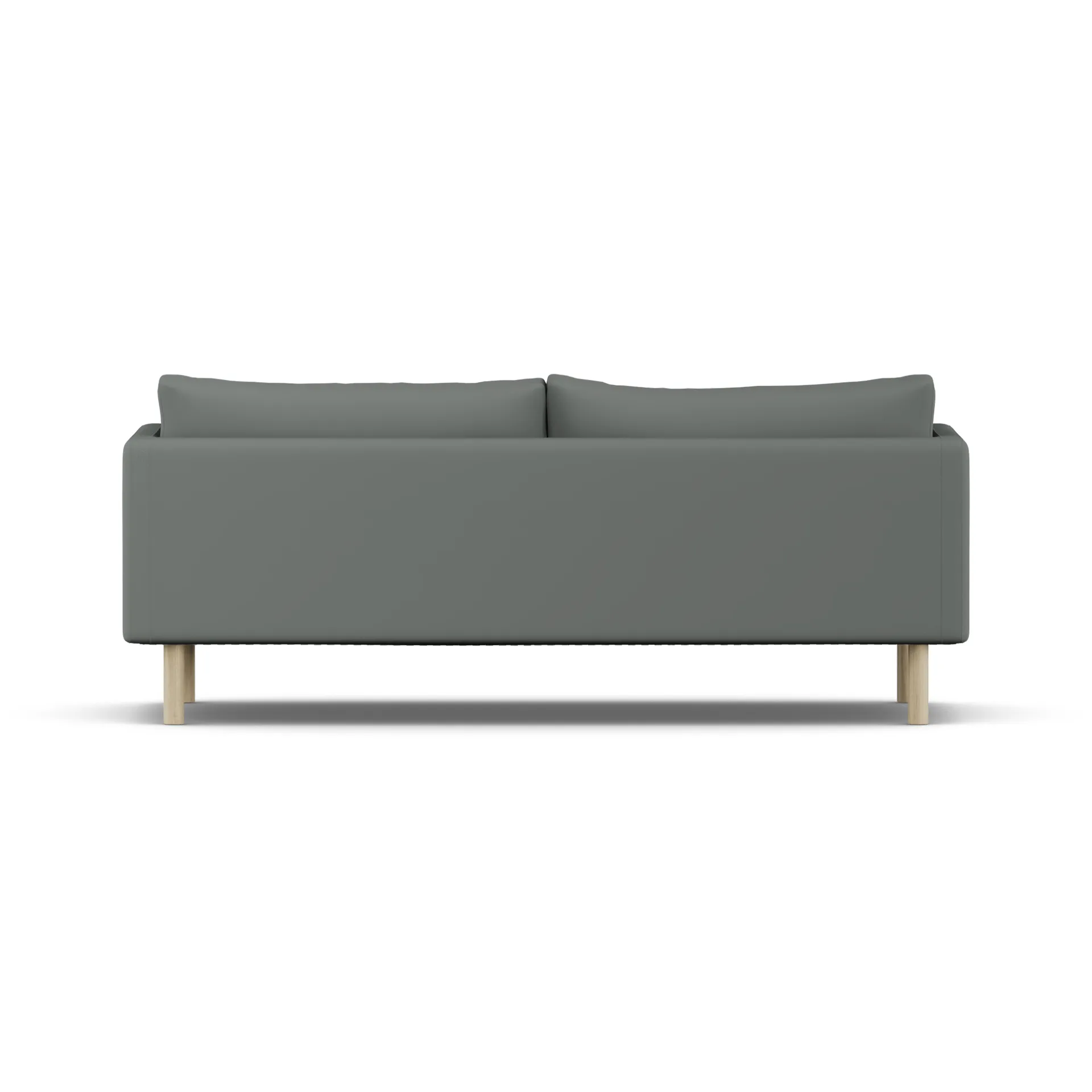 Linnevik divano, Caleido Grey 1240-rovere oliato bianco, 3 sedute, senza gonna 1898