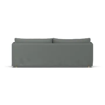 Linnevik divano - Caleido grey 1240-rovere oliato bianco, 4 sedute, con gonna - 1898