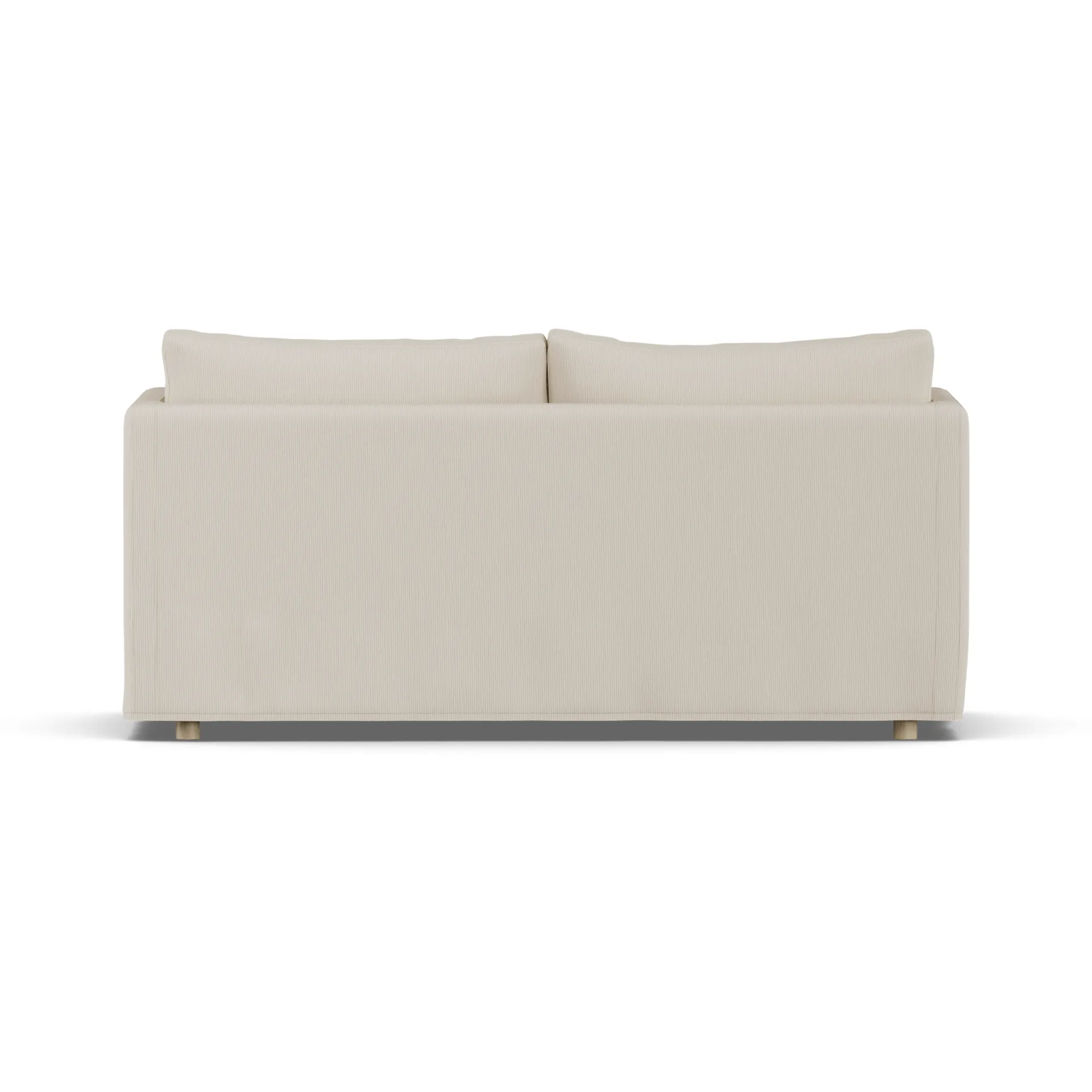 Linnevik divano, Jump Beige 1956-rovere oliato bianco, 2 sedute, con gonna 1898