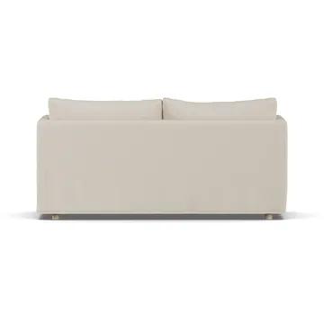Linnevik divano - Jump Beige 1956-rovere oliato bianco, 2 sedute, con gonna - 1898