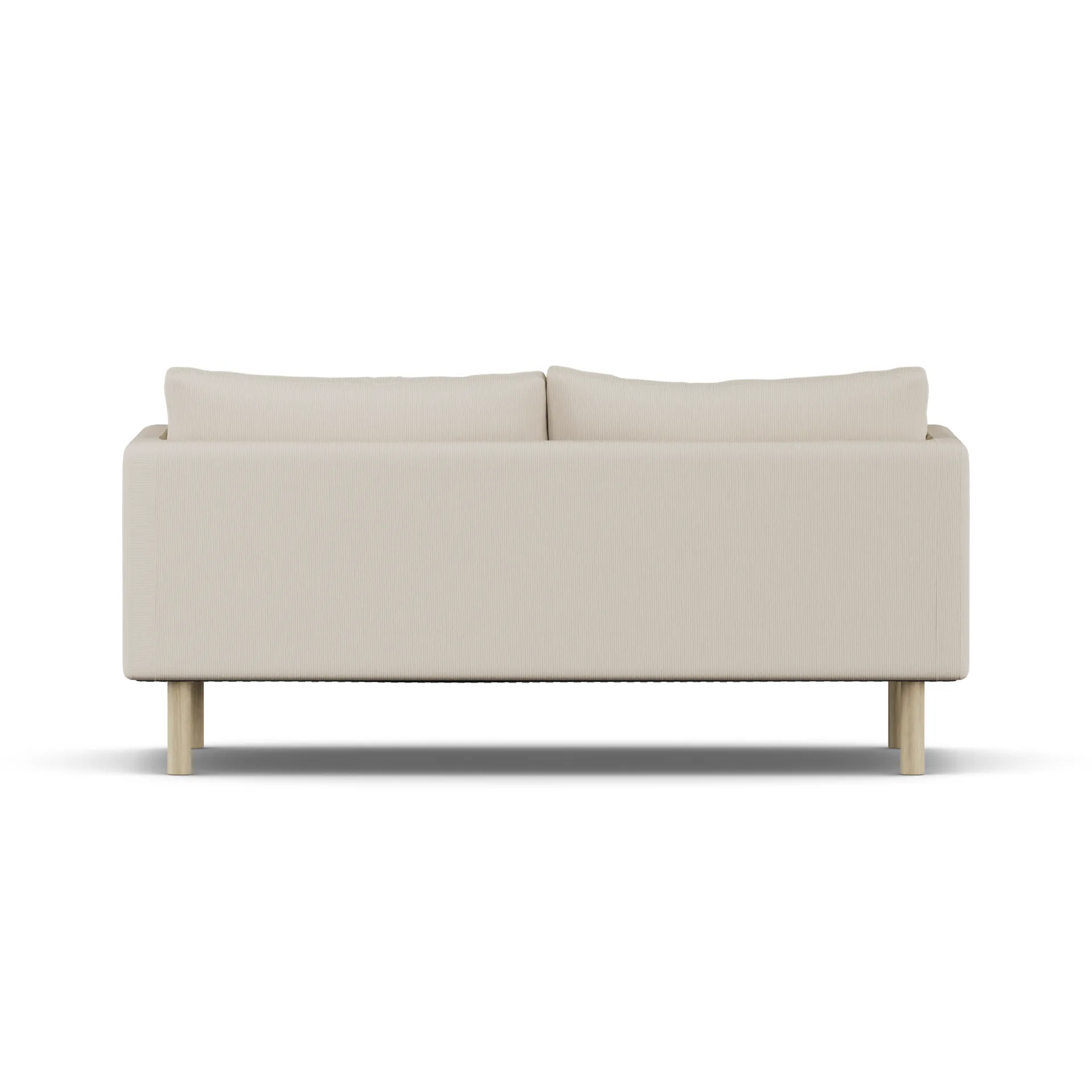 Linnevik divano, Jump Beige 1956-rovere oliato bianco, 2 sedute, senza gonna 1898