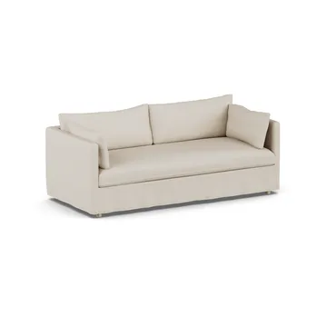 Linnevik divano - Jump Beige 1956-rovere oliato bianco, 3 sedute, con gonna - 1898